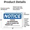 Signmission Posted No Trespassing Land Is Leased For OSHA Notice Sign, Vinyl Decal, 7in W x 5in L, 2PK OS-2PACK-NS-D-57-L-17726 - alternate 3